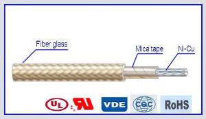 Fios elétricos isolados em fita de mica com trança de fibra de vidro AWM 5107