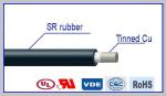 Cabo elétrico revestido de silicone resistente a temperatura AWM 3585