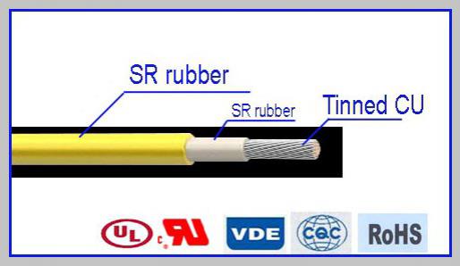  Cabo isolado com duplo revestimento de silicone FG4G4 